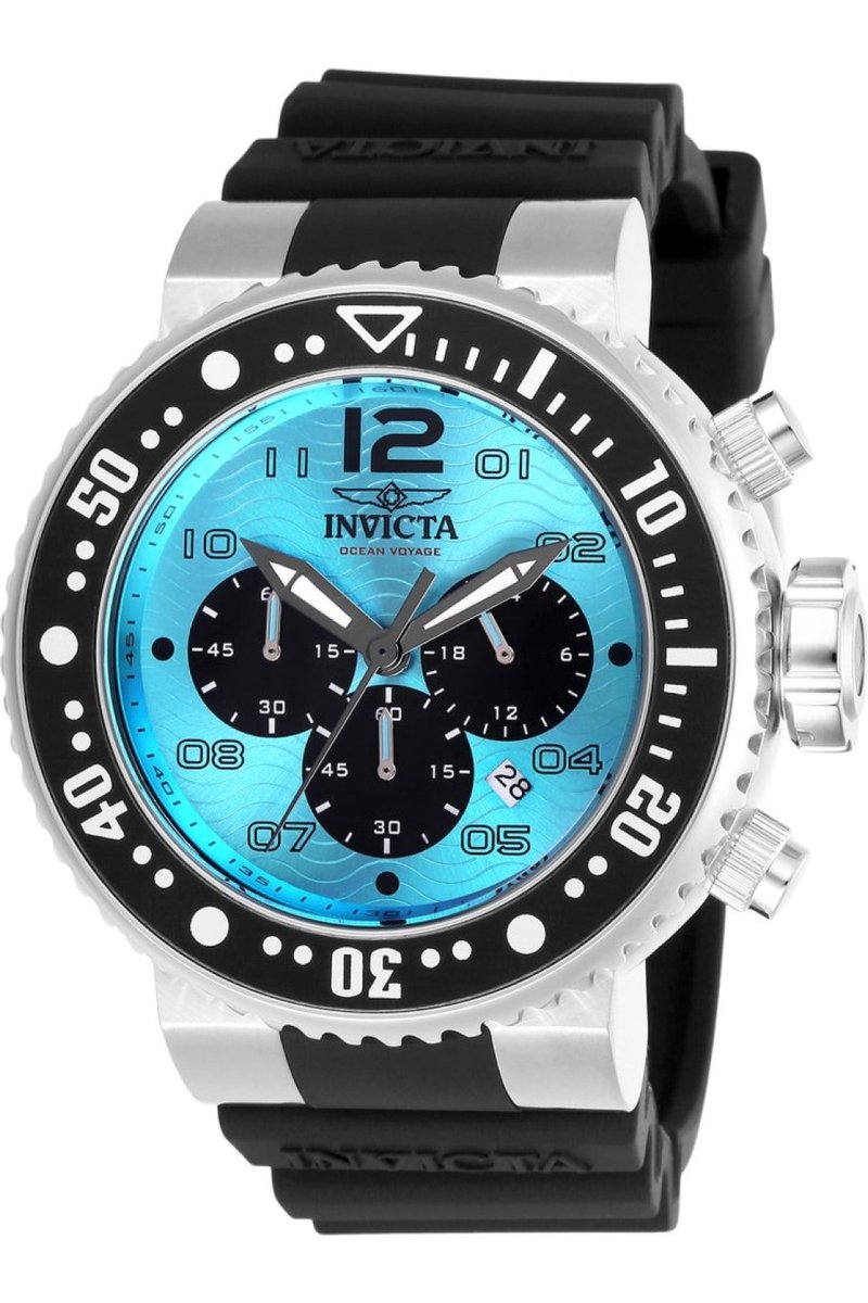 Invicta Pro Diver 26735 Heren Horloge - Waterdicht - Analoog - Quartz Uurwerk - Roestvrij Staal met blauwe Wijzerplaat - 52mm