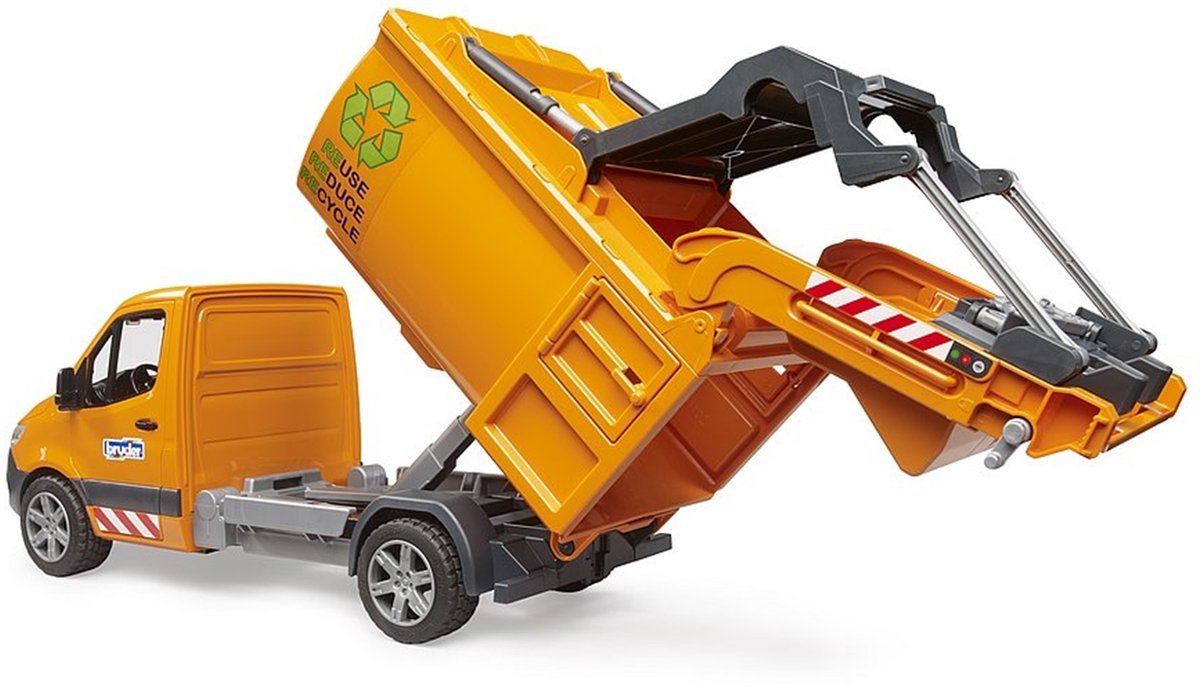 bruder Mercedes Benz Sprinter Gemeente vuilniswagen modelvoertuig thumbnail 2