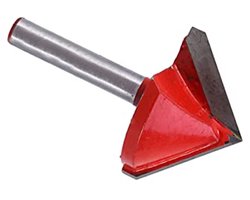 Hozly 90V Bit, CNC V Bit 14 Shank Router Bit Engraving V Shape Groove Woodworking Cutter Trim Chamfer Bit