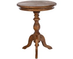 CLP Wiva Bijzettafel - Rond - 50x50 cm - bruin