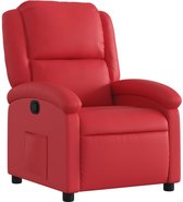 vidaXL - Fauteuil - verstelbaar - kunstleer - rood