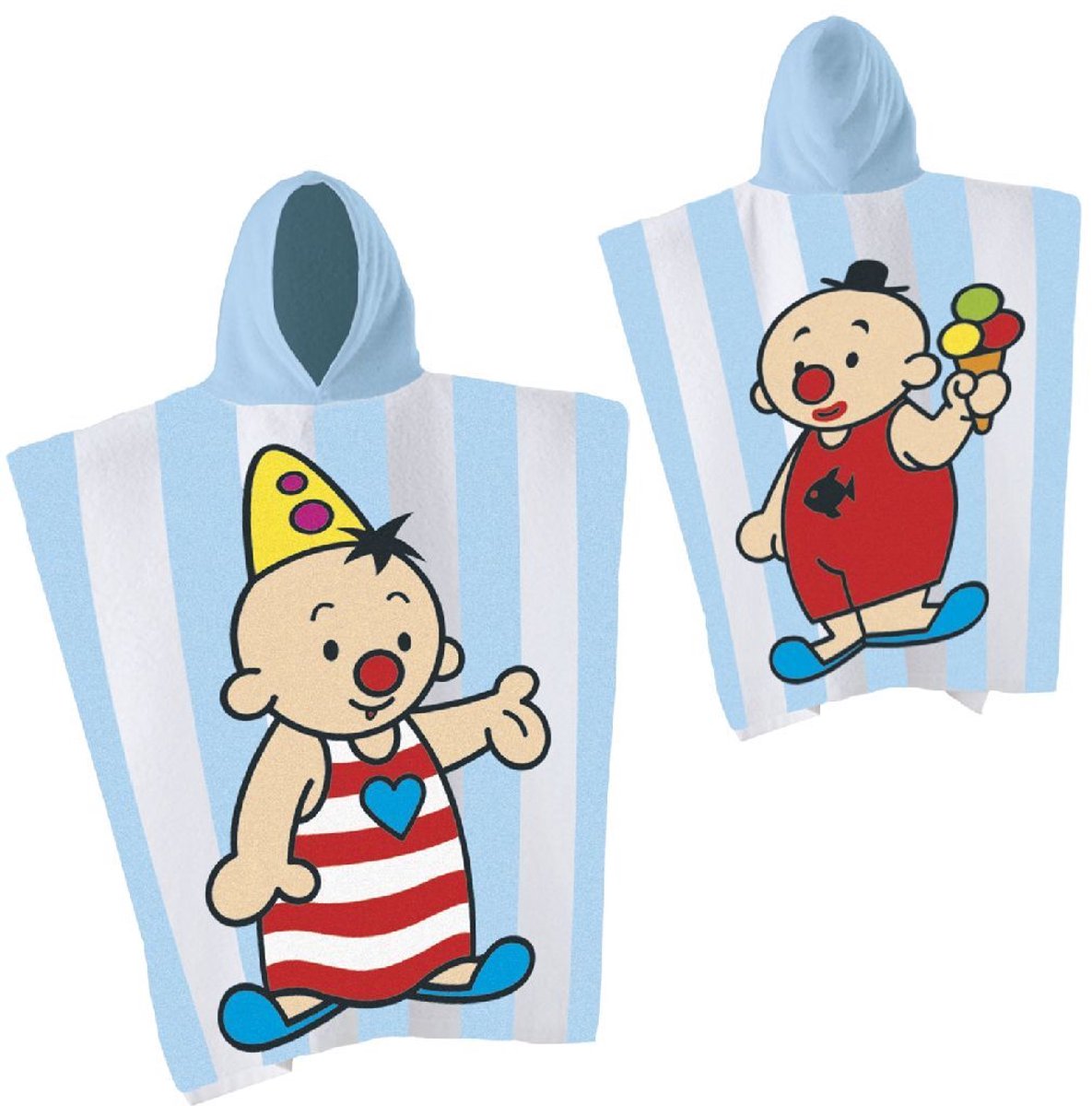 Bumba badponcho - poncho met Bumba & Bumbalu (50x115 cm) - 100% katoen