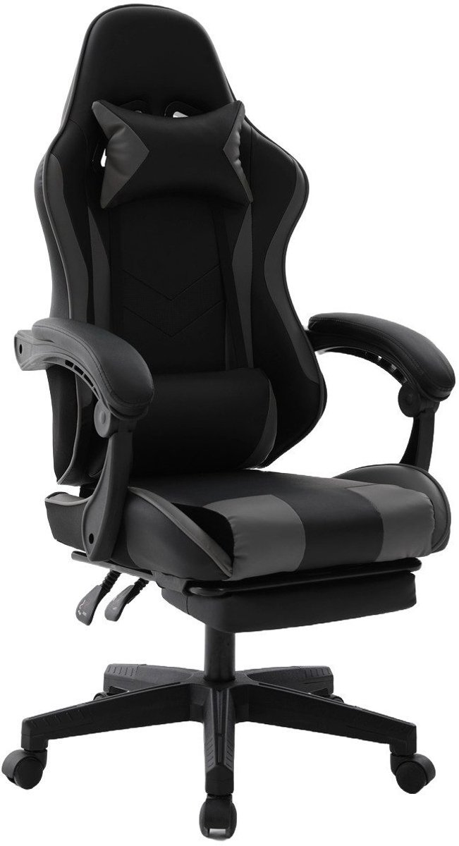 Delman Ergonomische Gaming Stoel met Voetensteun en - Delman - €84,99