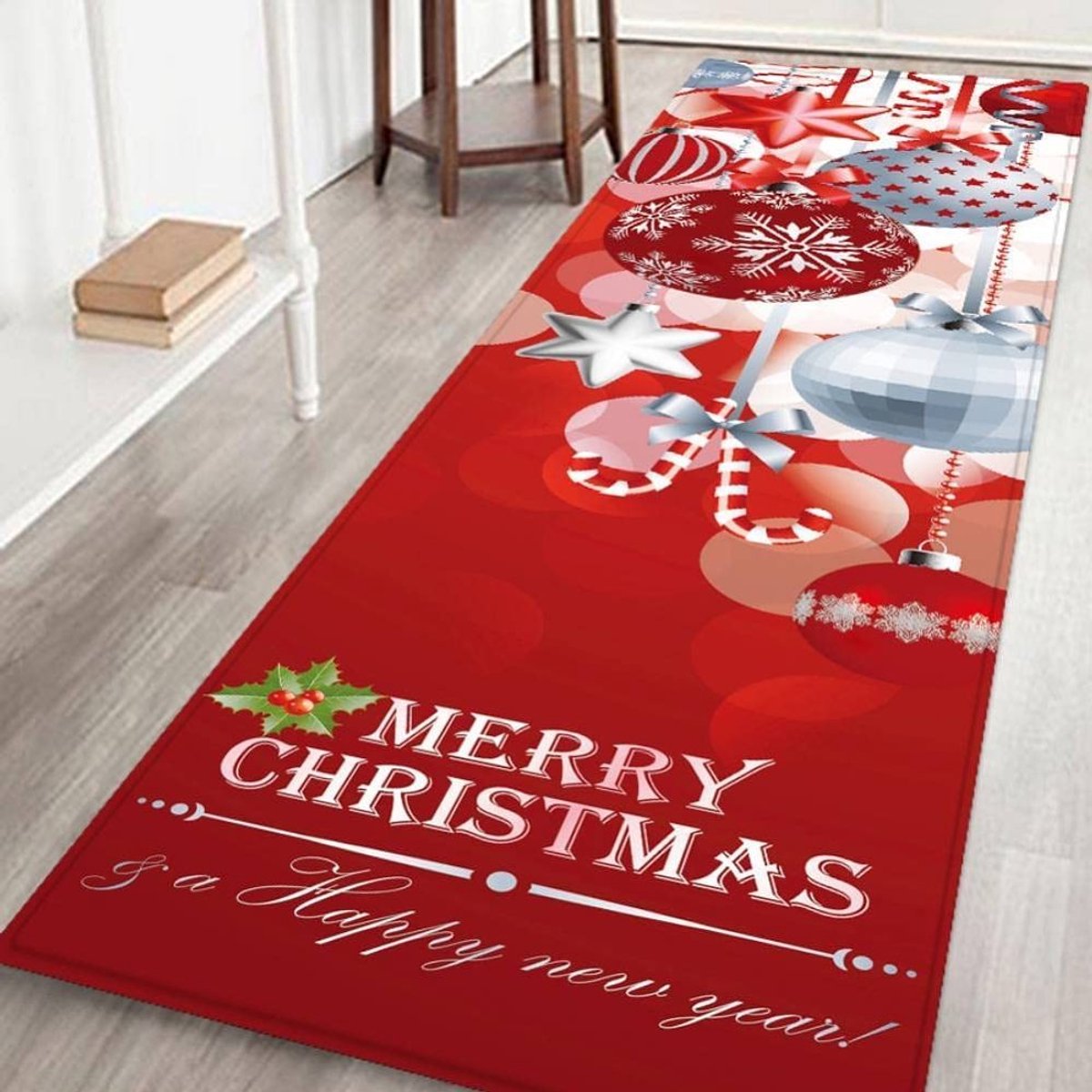 Voetenmat-Geprint-Kerstbal