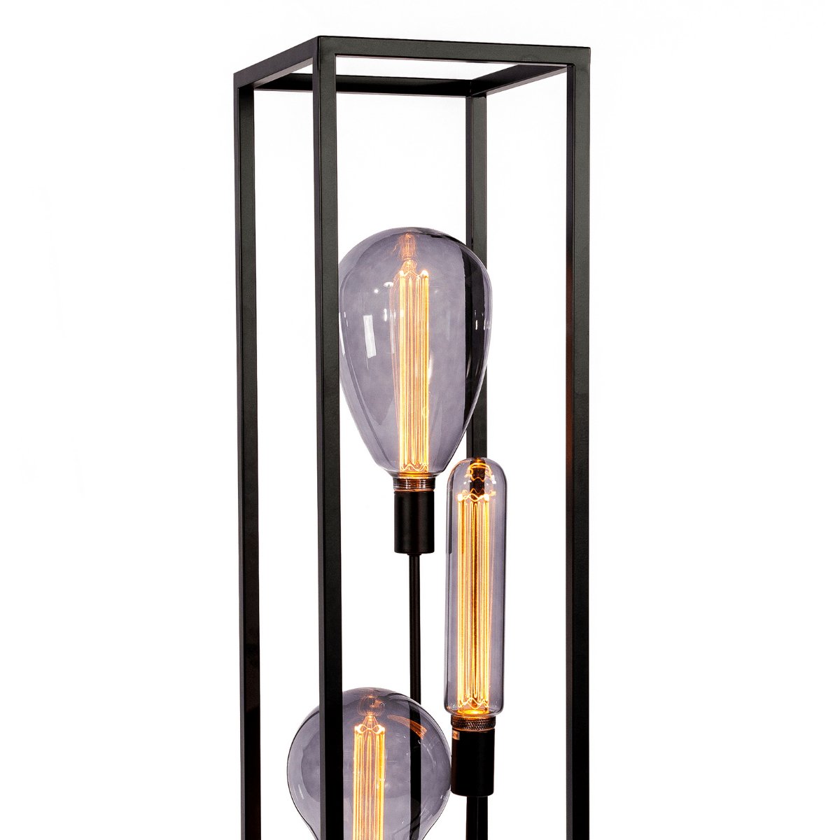 Vurna - Vurna Jadah vloerlamp zwart staal 160 cm