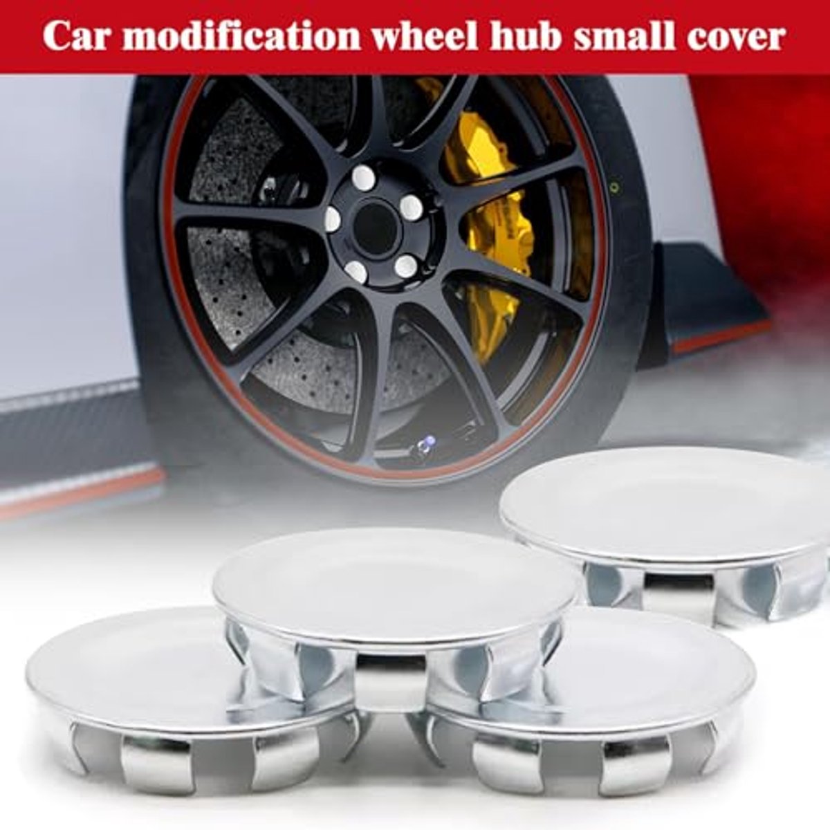 RhinoTuning 4 Stück Radnabenkappen für VW Toyota Nabendeckel OD 56 mm