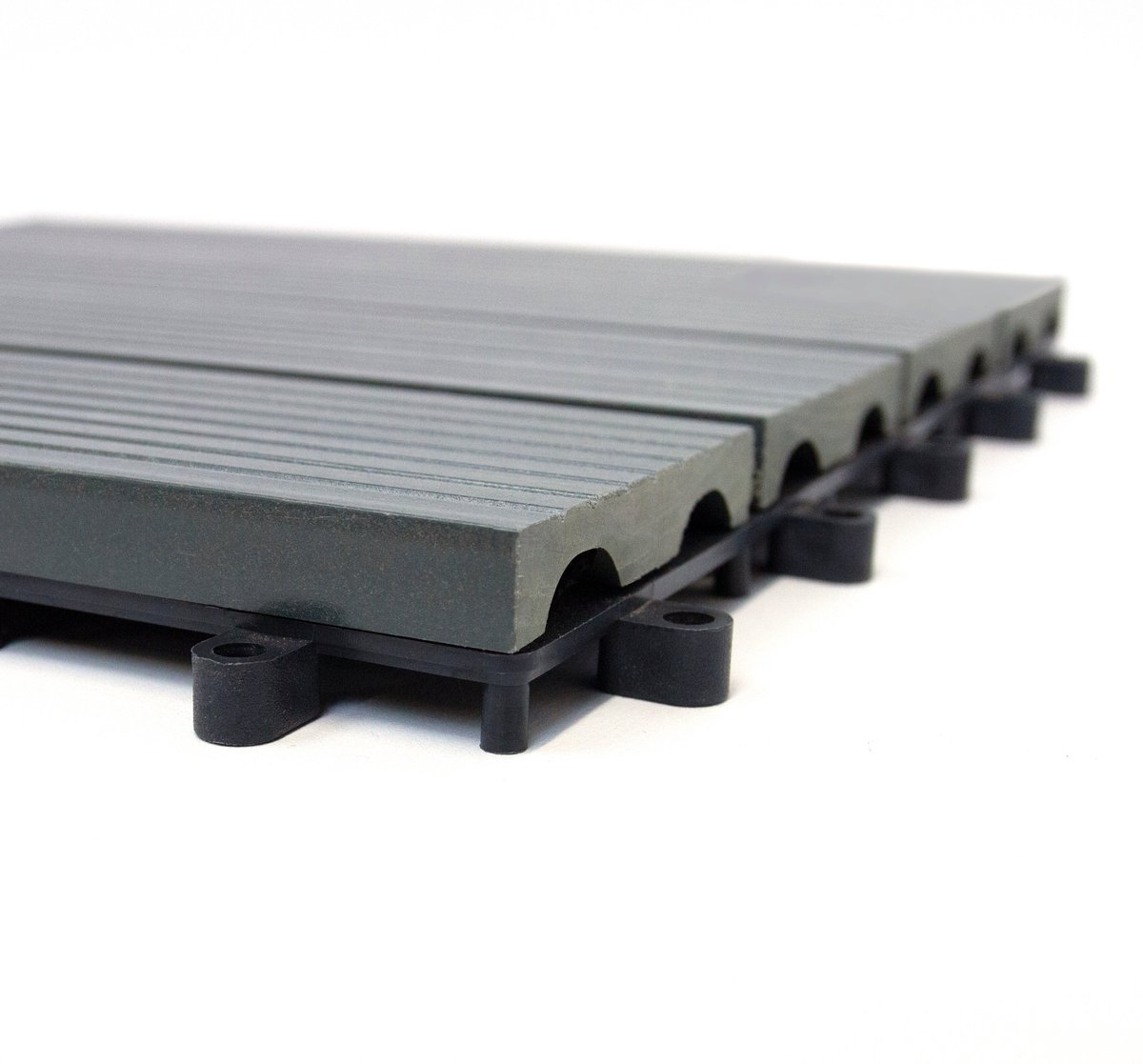 WPC Terrastegels Grijs 99 Stuks 9m² Kliksysteem 30x30cm Buiten