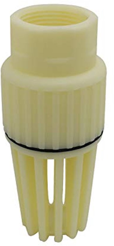 Waterklep - Waterpomp Voetklep Zwart PVC Lage Druk Platte Terugslagklep Voor Fluid Machine Buitendiameter 50mm Lengte 135mm