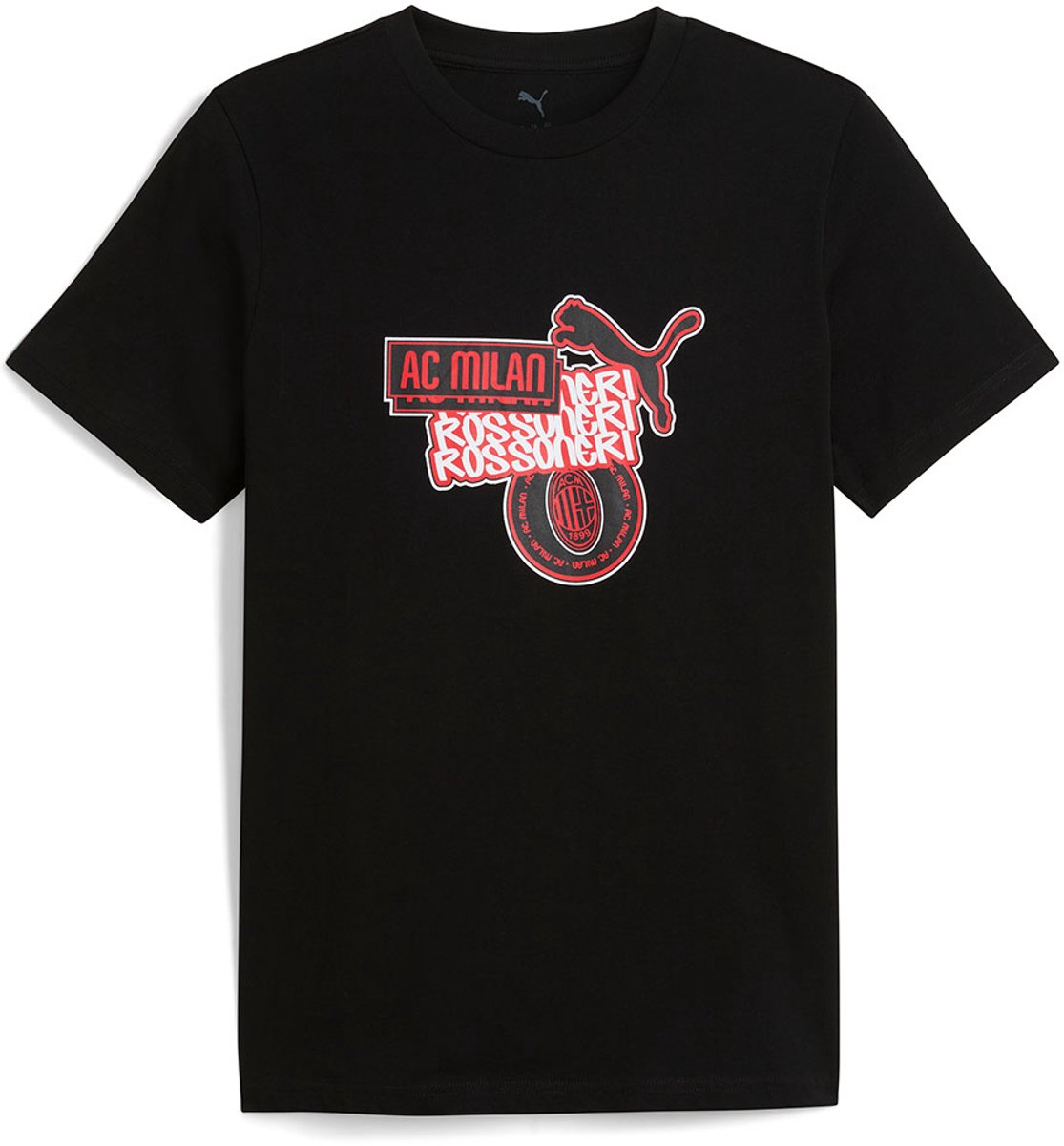 Puma Ac Milan Football Culture T-shirt Met Korte Mouwen Zwart M Man