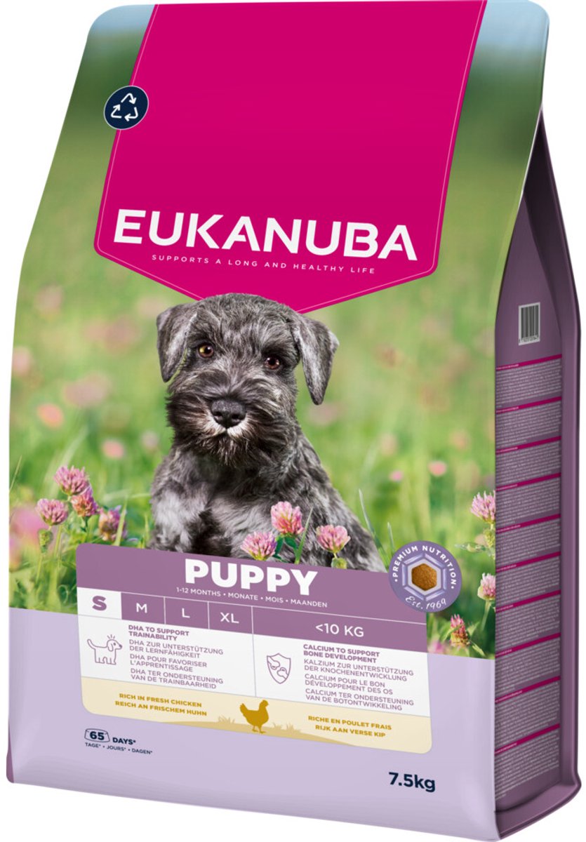 Eukanuba Puppy Small - Hondenvoer - Kip - 7,5 kg