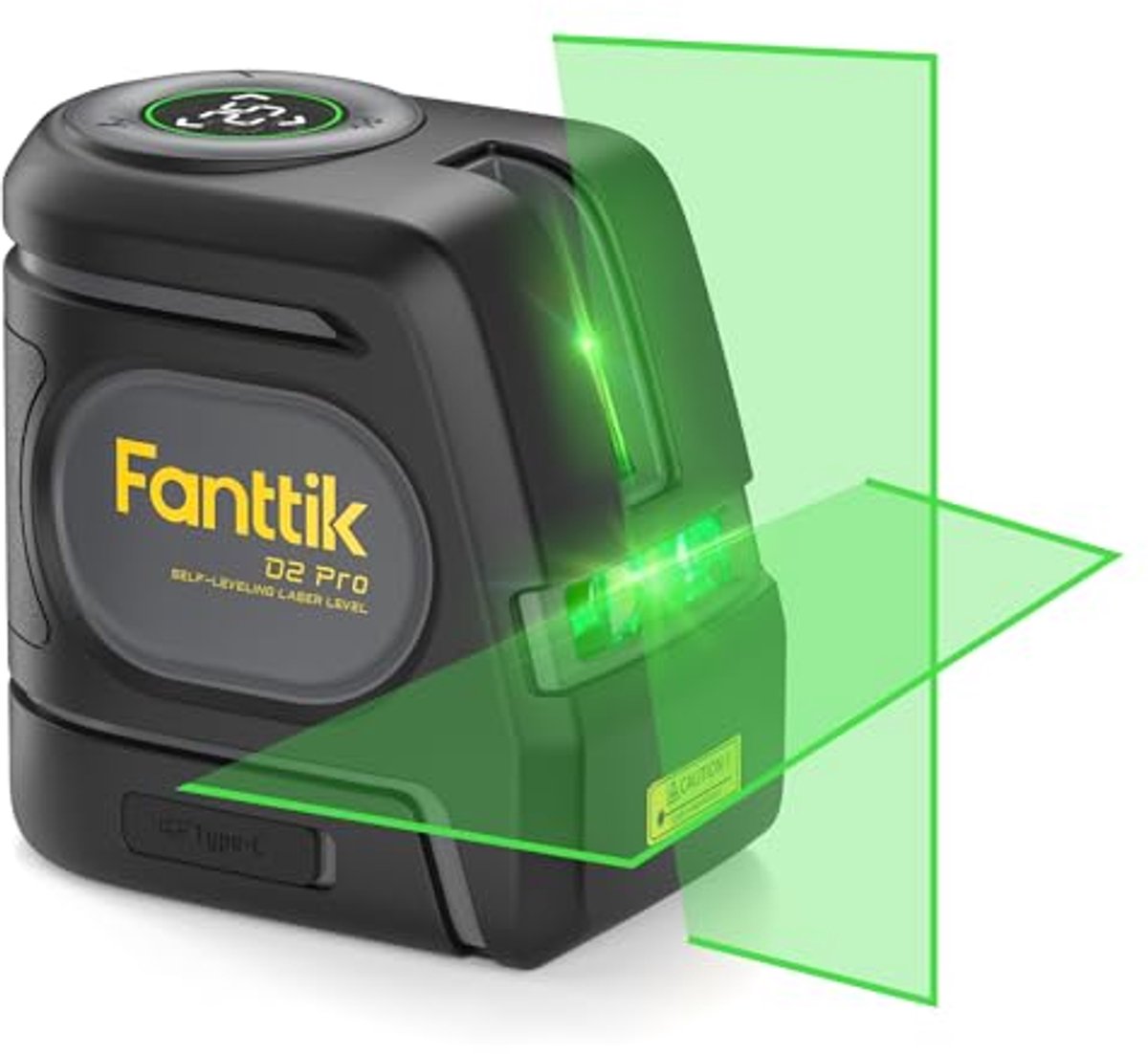 Zelfnivellerende kruislijnlaser met LED-scherm en USB-oplaadfunctie