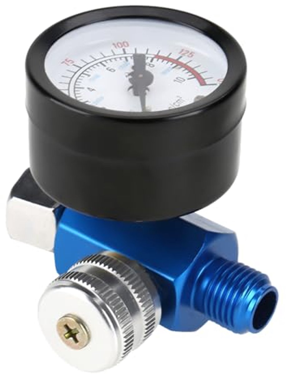 Luchtregelaar voor spuitpistool 1/4 inch - Drukmeter voor verfspuitpistolen