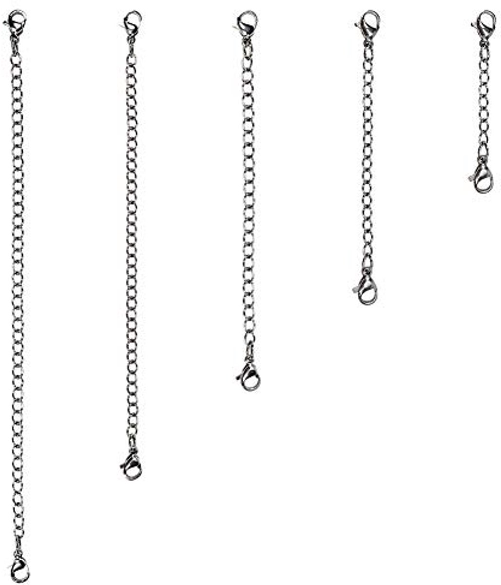 Roestvrij Stalen Halsketting Extender en Armband Verlengstuk - Verstelbare Kettingen in Meerdere Maten en Kleuren