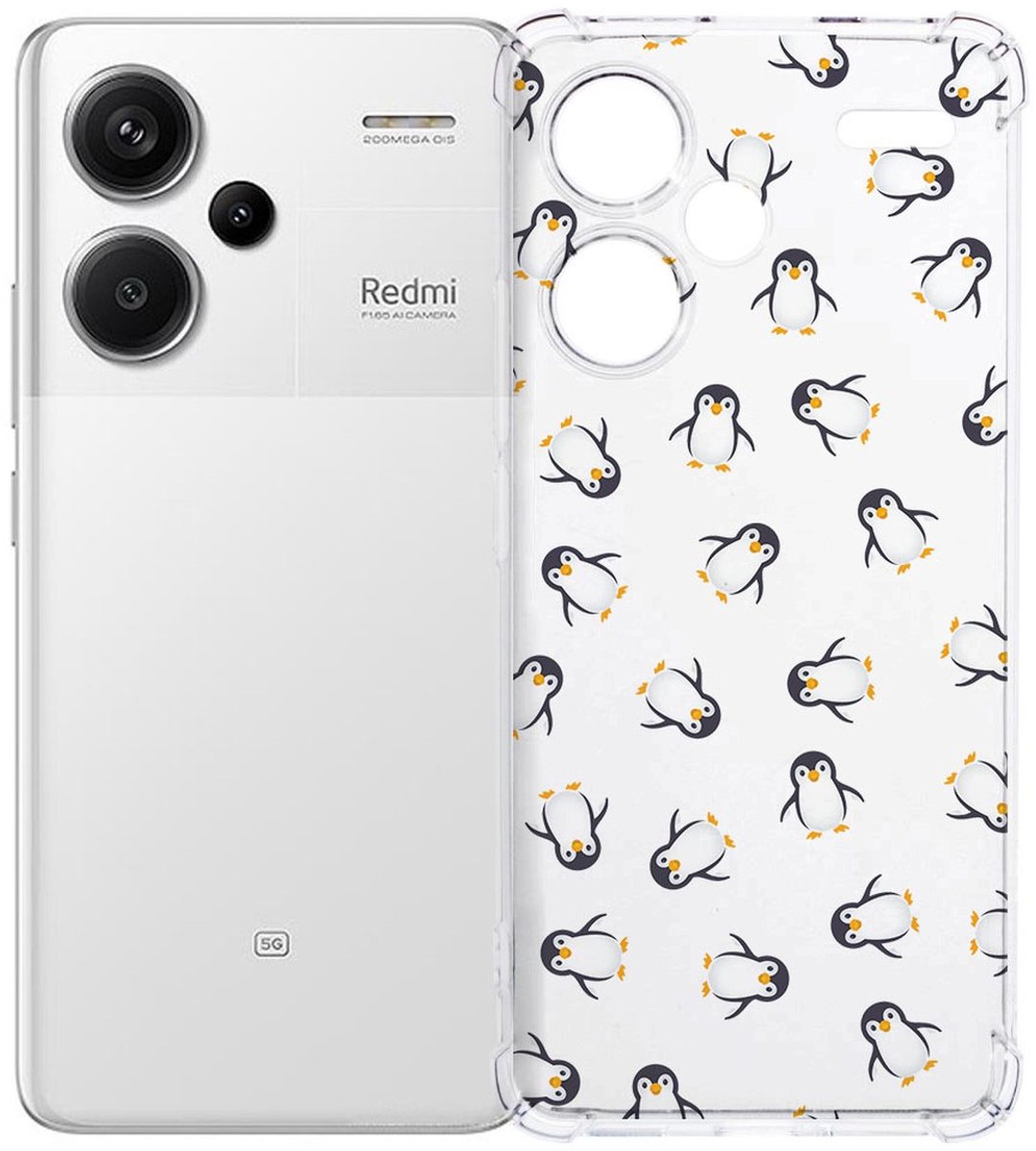 Xiaomi Redmi 13 Pro Plus Hoesje - Pinguïn TPU Antishock