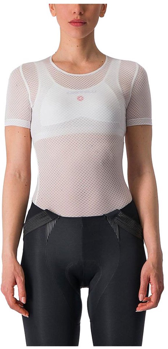 Castelli Pro Mesh Korte Mouwen Basislaag Beige M Vrouw