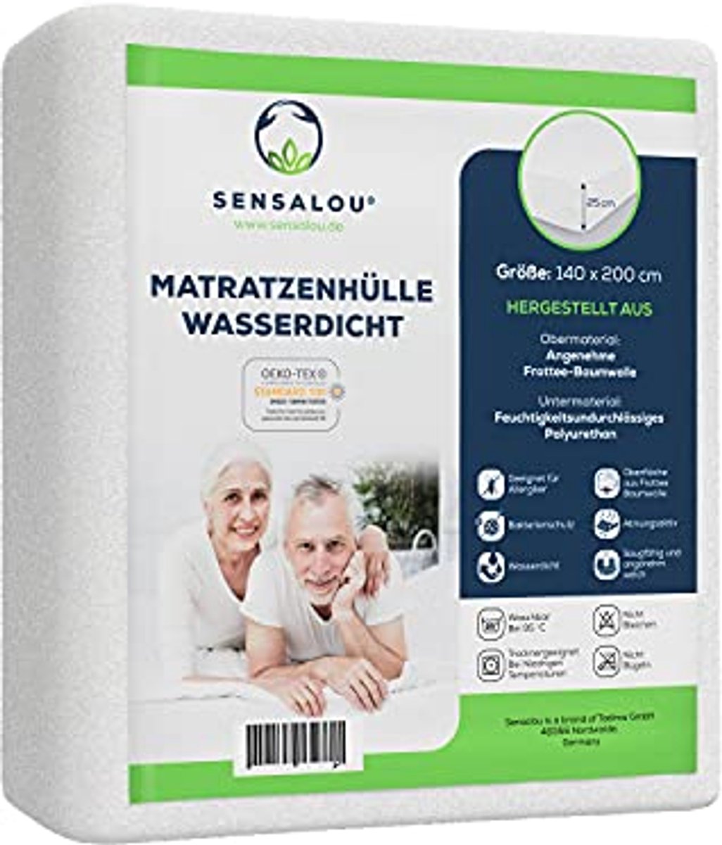 Waterdichte Matrashoes 140 x 200 cm voor Allergieën en Vlekkenbescherming