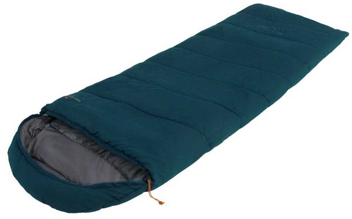 Easycamp Raven I Square 2°c Slaapzak Blauw Regular / Left Zipper