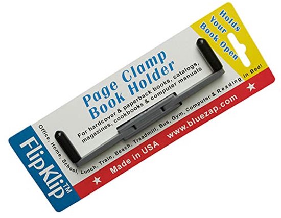 Draagbare boekhouder en paginahouder – Lichtgrijze kookboekstandaard-houder