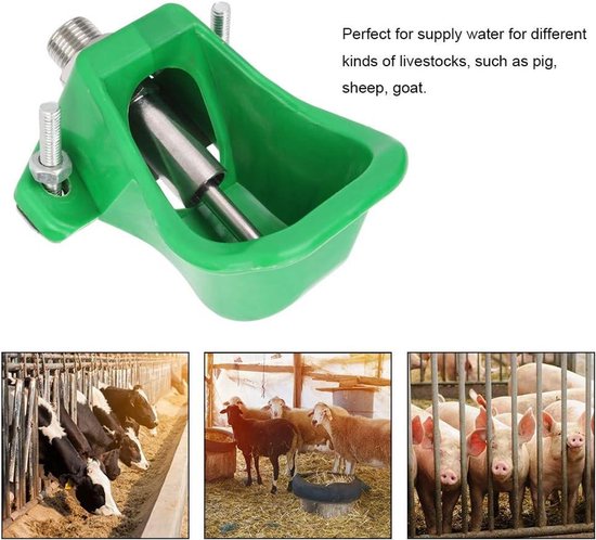 RVS Pluimveedrinkbak Met Handvat, Drinktoren, Waterbak Voor Kippen En Pluimvee 8 Liter 8 L
