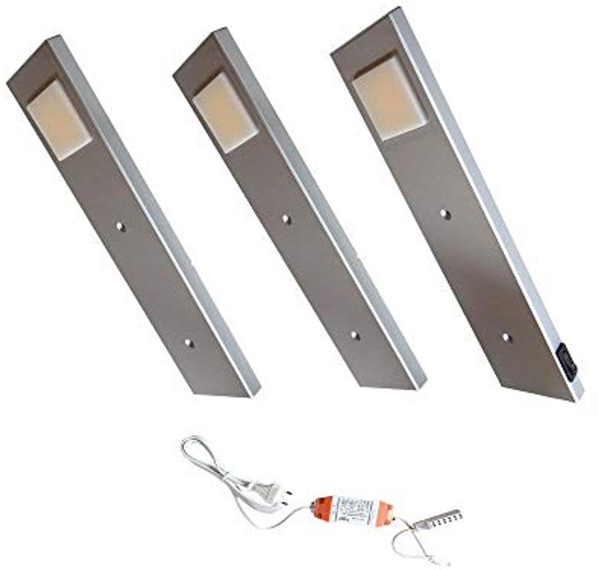 LED inbouwlamp voor keuken en meubelverlichting - warm wit licht met schakelaar