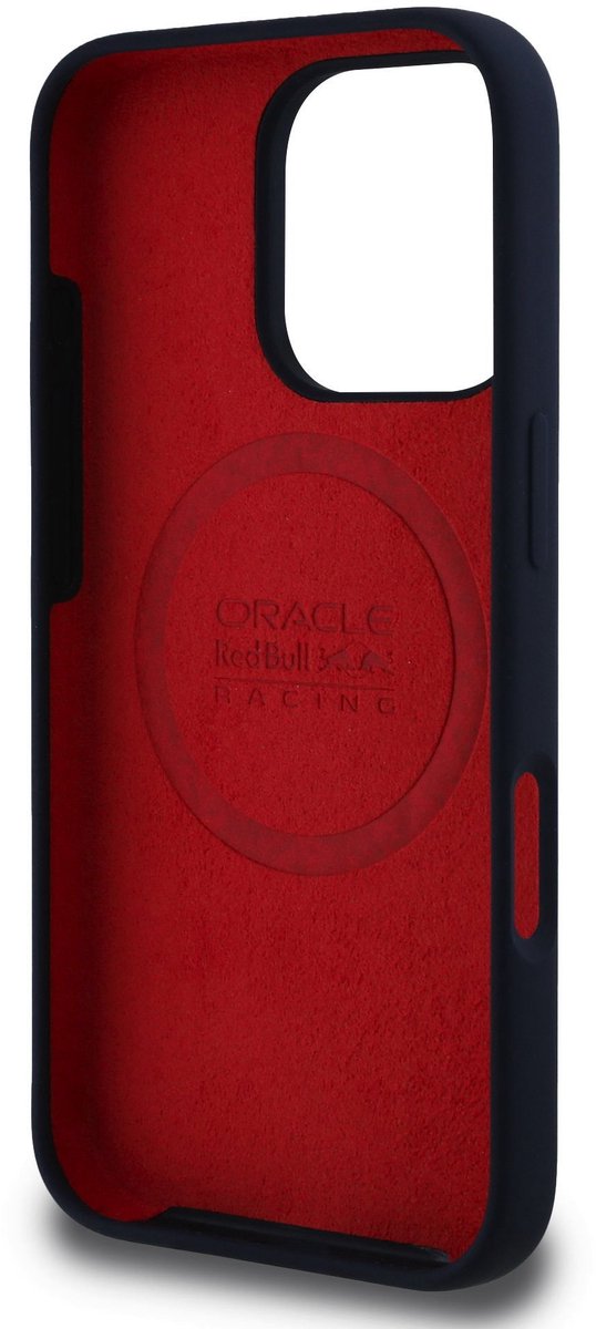 Red Bull Racing Silicone Oversize Horizontal Logo Back Cover hoesje met MagSafe voor Apple iPhone 16 Pro - Donkerblauw van Red Bull Racing — afbeelding 3