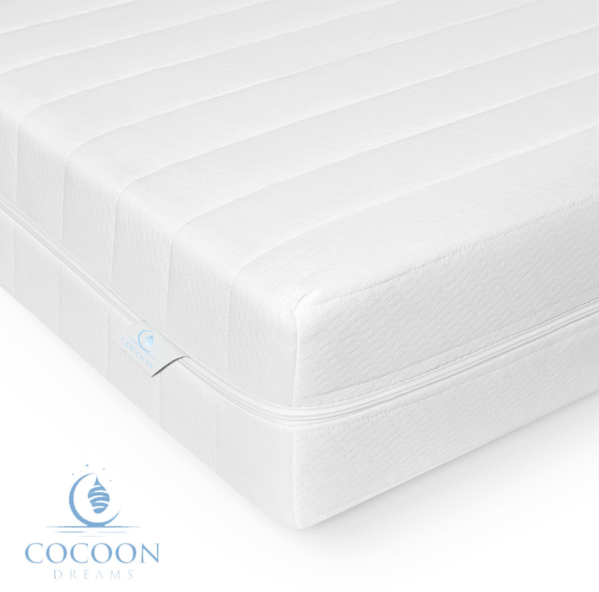 Matras - 140x190 cm - PREMIUM BAMBOO TIJK - Hotel XXL - Nasa Koudschuim - 14CM - Orthopedisch - Anti-allergie - Afritsbaar / Wasbaar - Medium