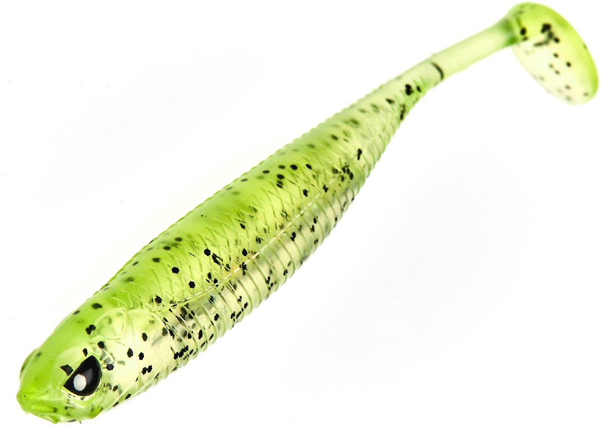 Lucky John 3D Makora Shad Tail 10 cm 6st. 006 / Chartreuse