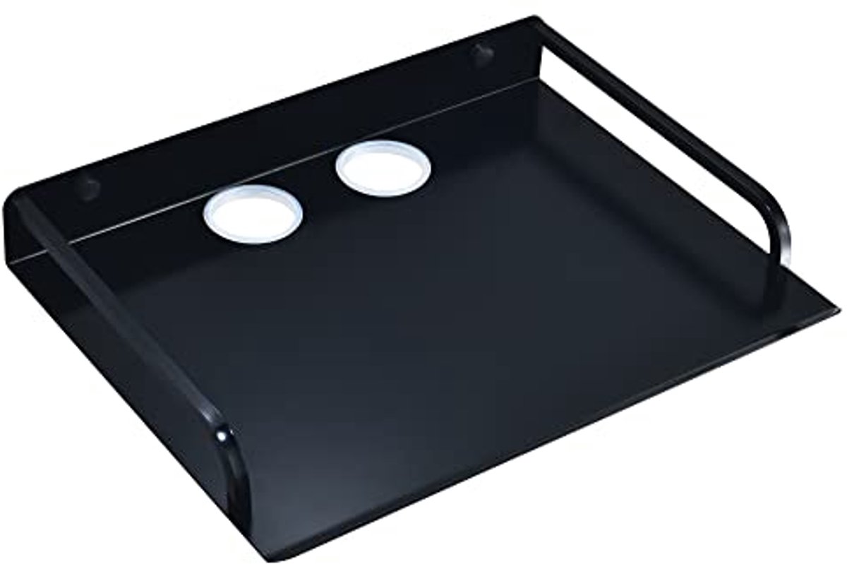 Wandrek voor Elektronica - Zwevend Multimediarek voor TV, Router, DVD-speler en Accessoires - Ruimte-Aluminium (1 Laag, Groot)