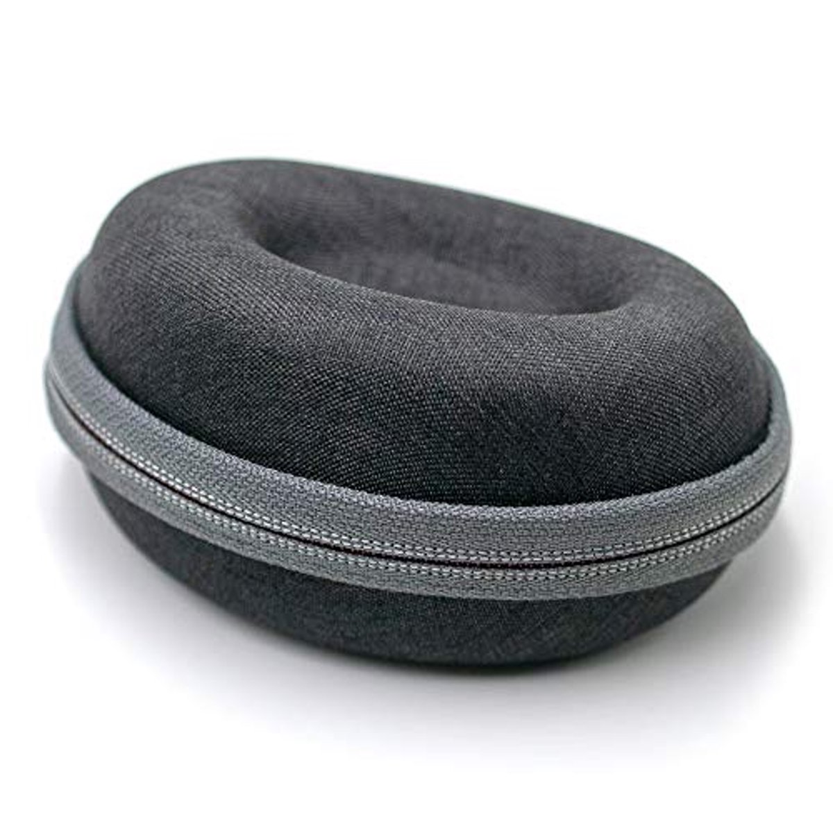 Deluxe Horloge Travel Shock Case Zwart met Grijze Rits - Perfect voor Reis en Opslag