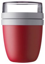 Mepal Lunchpot Ellipse - 500 - Muesli-beker-to-go -Nordic-red - Geschikt voor vriezer magnetron en vaatwasser