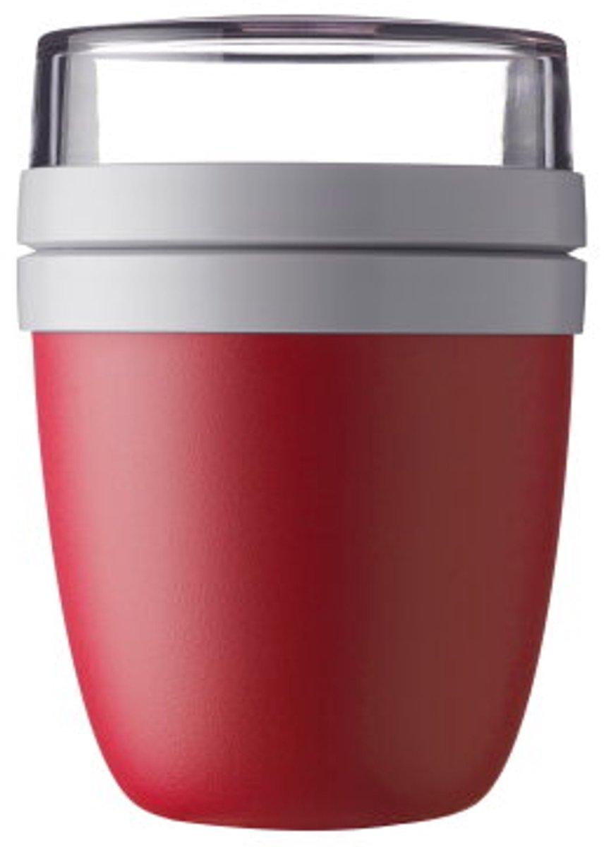 Bol.com Mepal Lunchpot Ellipse - 500 - Muesli-beker-to-go -Nordic-red - Geschikt voor vriezer magnetron en vaatwasser aanbieding