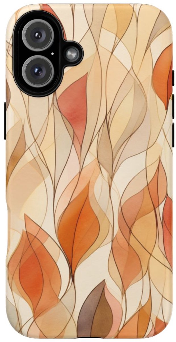 Aquarel Herfstbladeren Patroon – Telefoonhoesje Geschikt voor iPhone 16 Plus