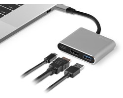 Tracer Kabeladapter Usb-C Voor Macbook Ipad Telefoon Hdmi 4K Usb 3.0 Pdw 100W