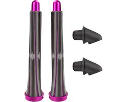 paar krultangen van 20 mm lang + 2 adapteropzetstukken geschikt voor Dyson Supersonic-haardrogers