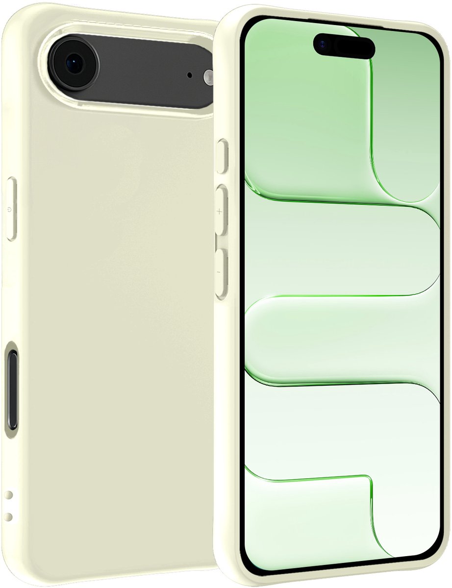 Hoesje Geschikt voor Apple iPhone Air - Sterk & Shockproof - Hoes Cover - Siliconen Case - Wit