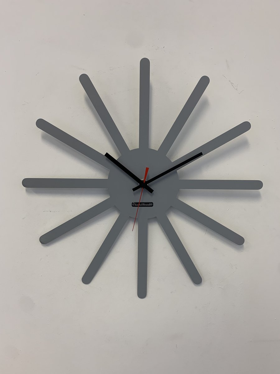 MOSACLOCK * ETOILE GRIS ** Wandklok Modern Industrieel Design **