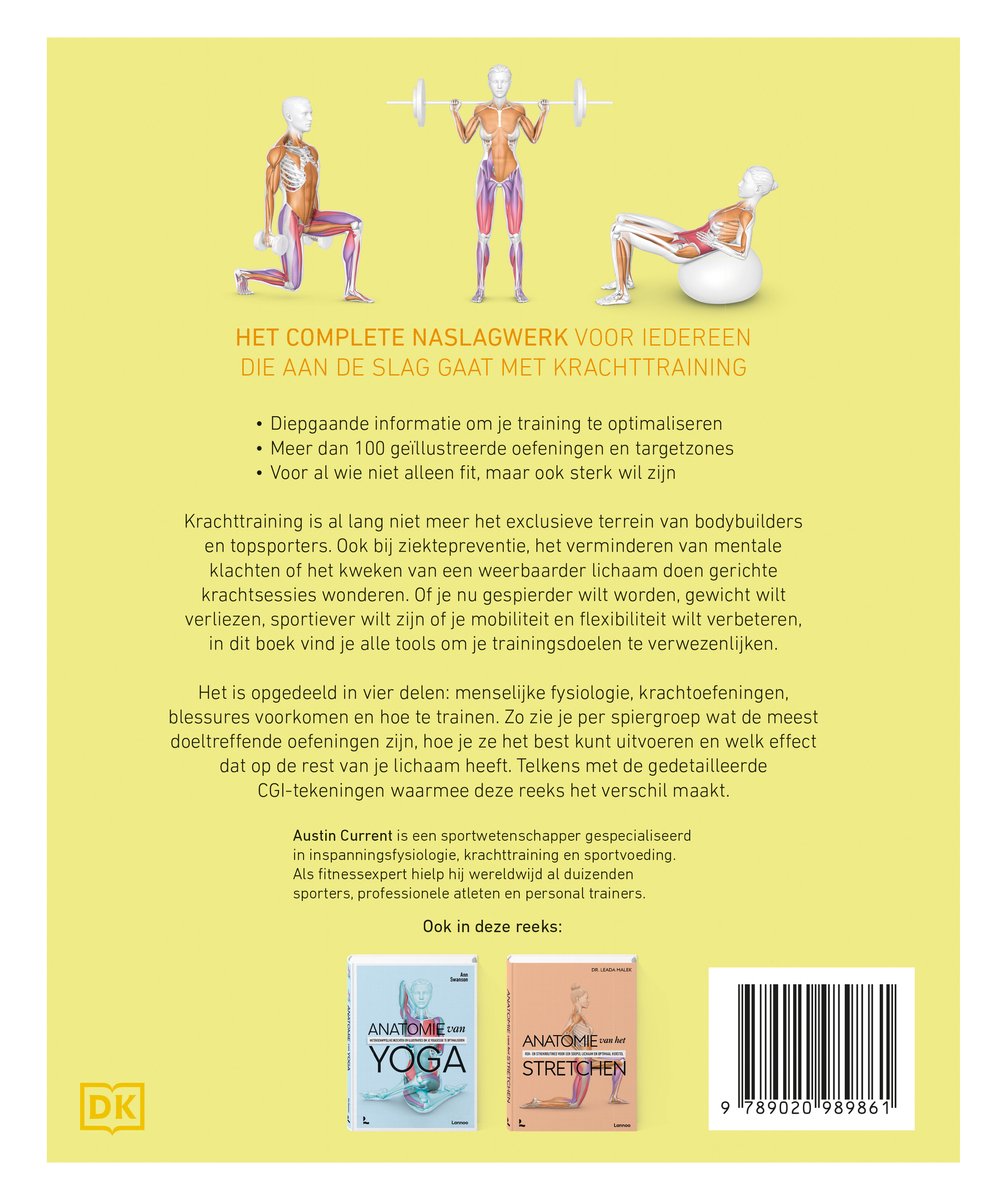 Anatomie van sport - De basis van krachttraining - back cover