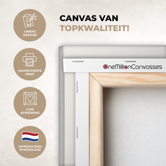 Wereldkaart en peinture bleu foncé et orange sur fond rose 60x40 cm