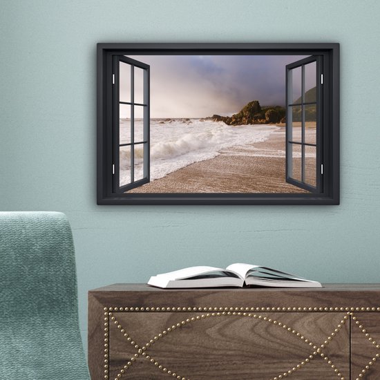 Peintures sur Toile See Through - Mer - Plage - 30x20 cm - Décoration murale