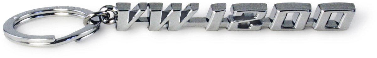 BRISA VW Collection - Volkswagen metalen sleutelhanger-ring sleutelaccessoire in Kever-design (VW1200/zilver)