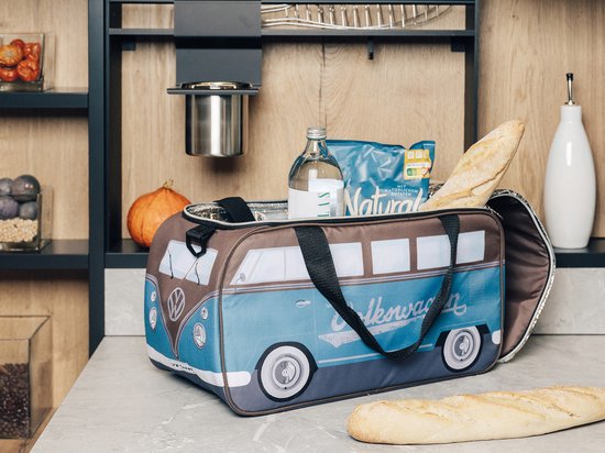 Volkswagen T1 Bus Koeltas - 25 Liter - Petrol/Bruin van Merkloos — afbeelding 2