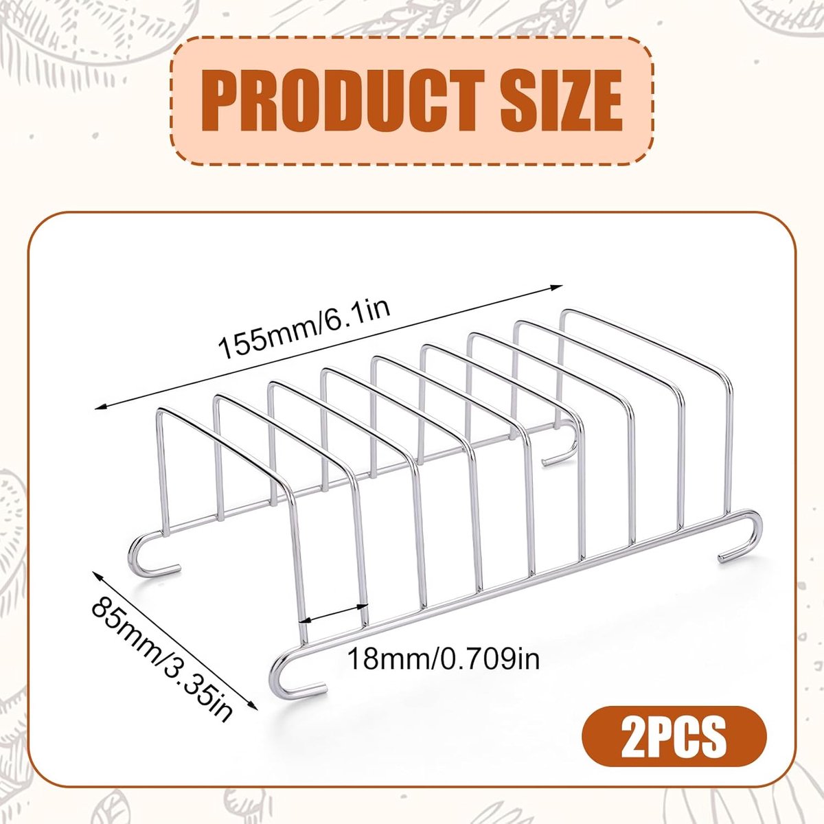 Toaster Stand - Bun Attachment voor Toaster - Bakgereedschap - Air Fryer Accessoires - Broodjes - Bakken en Kamperen