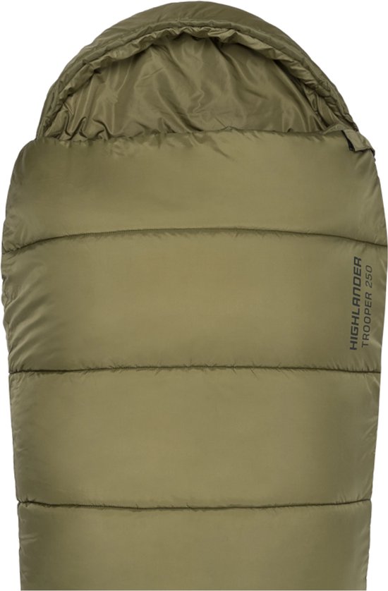 Highlander mummyslaapzak Trooper 250 4°C - zomerslaapzak - Groen van Merkloos — afbeelding 3
