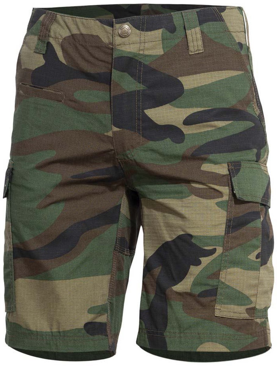 Pentagon Bdu Camo Korte Broek Man Woodland