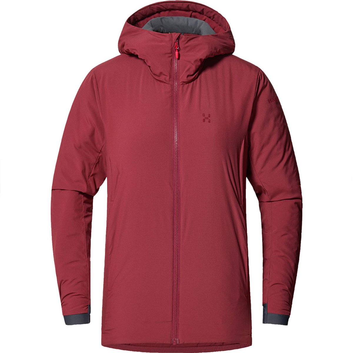 Mimic Alert Hood Isolatiejas Dames Carmine Rood