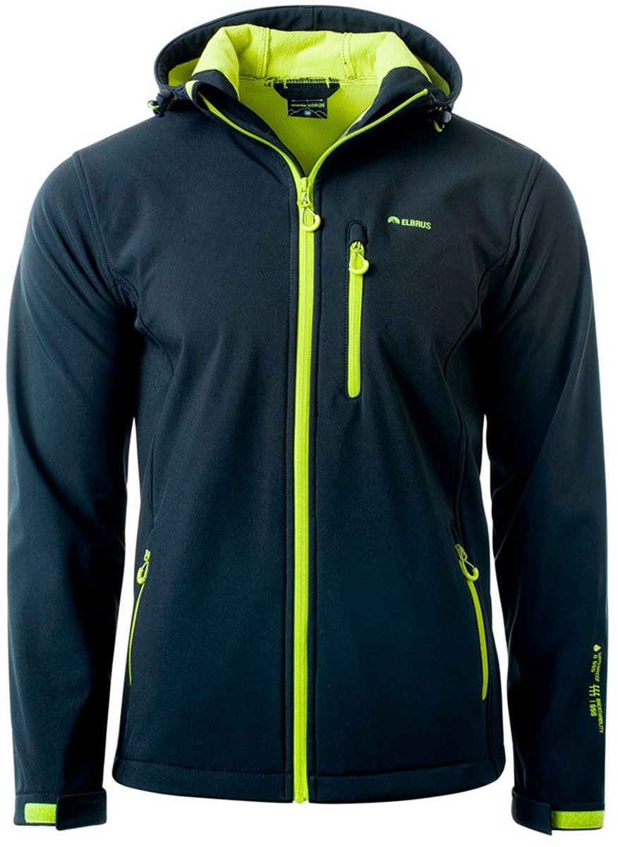 Elbrus Iver Ii Softshelljack Blauw L Man
