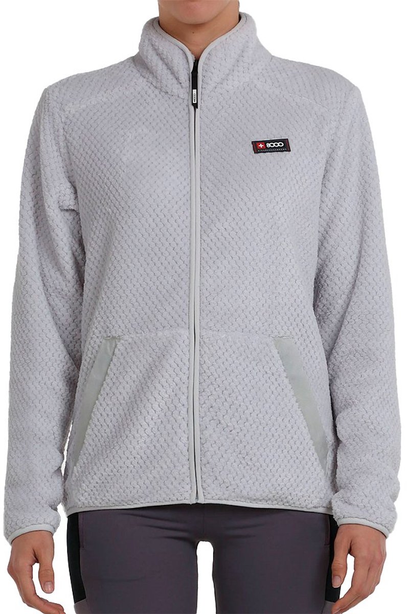 +8000 Davia Fleece Met Volledige Rits Grijs S Vrouw