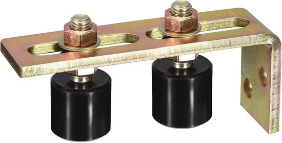 QUARKZMAN 4 stuks schuifpoorten, geleidingswielen, 3 inch nylon wielen
