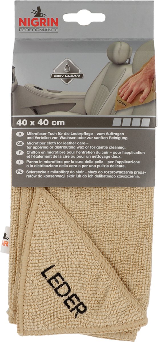NIGRIN 71115 Microvezeldoek leer (l x b) 40 cm x 40 cm 1 stuk(s)