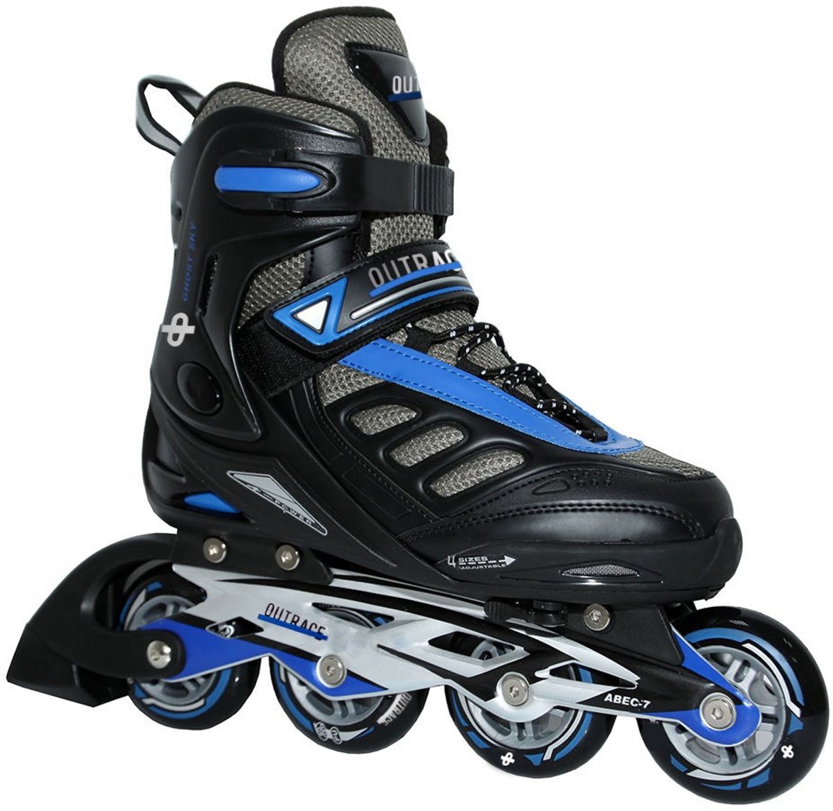 Outrace Ghost Sky PW-125C 36-39 Inline Skates Zwart